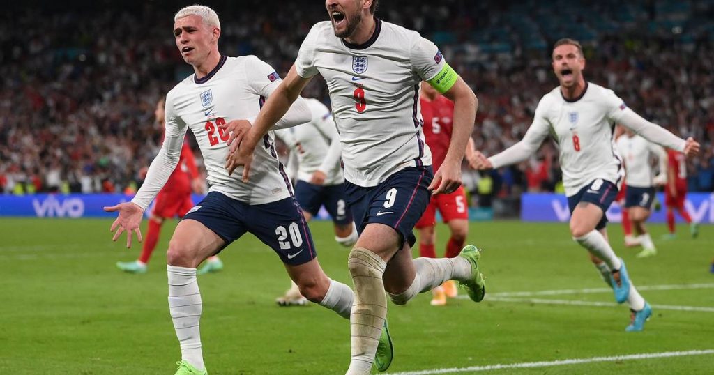 Kane causes Wembley to delirium, England beat Denmark and advance to the final |  European Football Championship (11 June - 11 July)