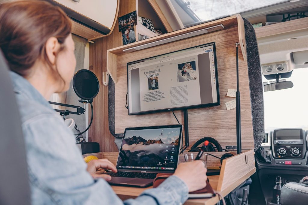 This makes the mobile home the ideal workplace for Digital Nomad