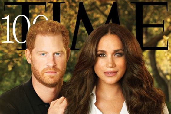 Fun on a magazine cover with Prince Harry and Meghan: "Hello...