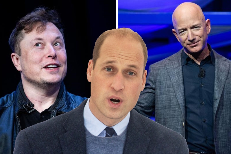 Prince William criticizes Elon Musk and Jeff Bezos: "...