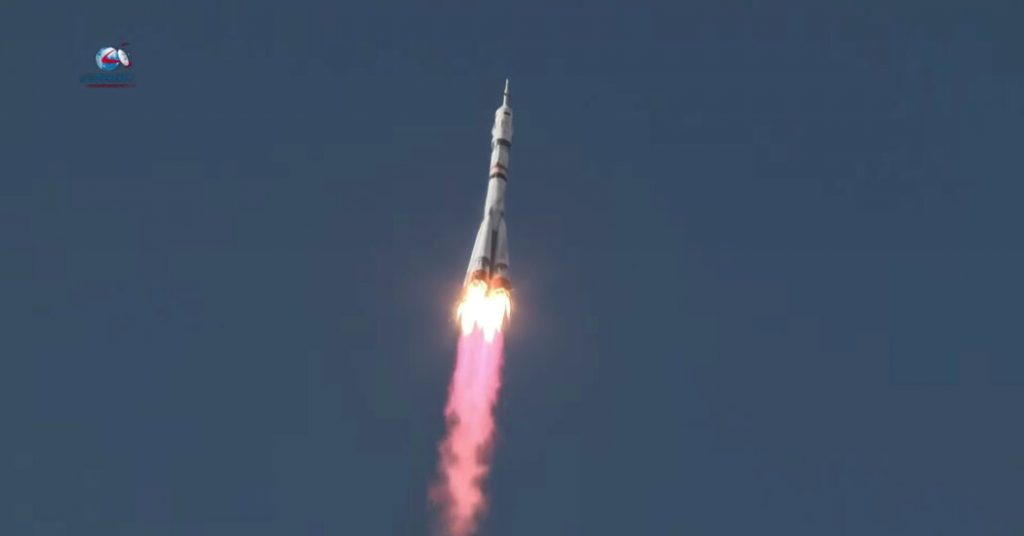 Watch live: Russia launches film crew into space - time