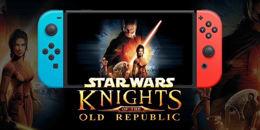 Big Star Wars Battle text box: KOTOR on switch 'intended'