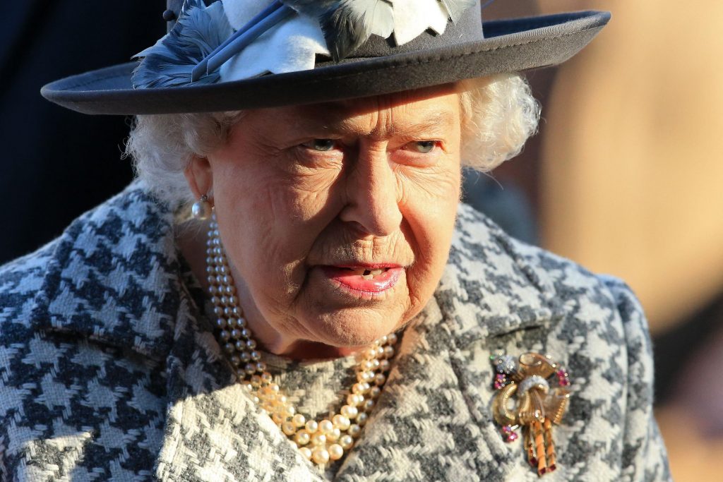 The Queen, who suffers from back pain, has a message that reads: '...