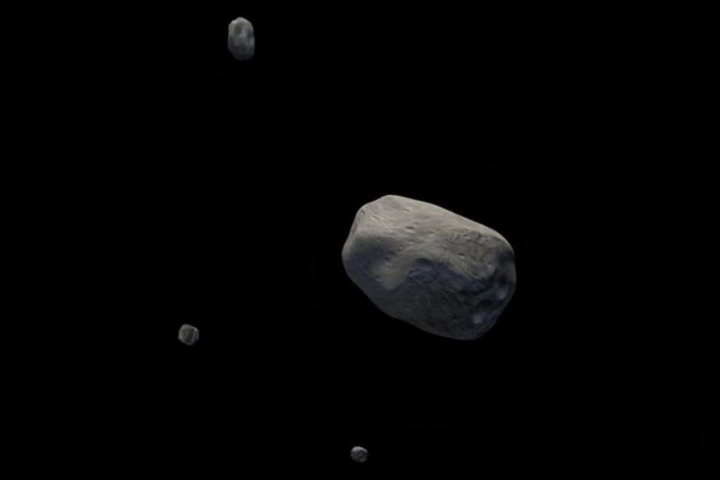 It turns out that the asteroid has at least three (!)