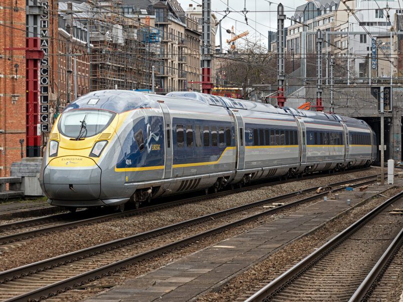 The Eurostar train is located in the Brussels Chapel.  (Photo: Roel Hemkes)