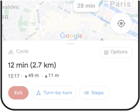 3 new features for Google Maps: eco-tracks and bike navigation