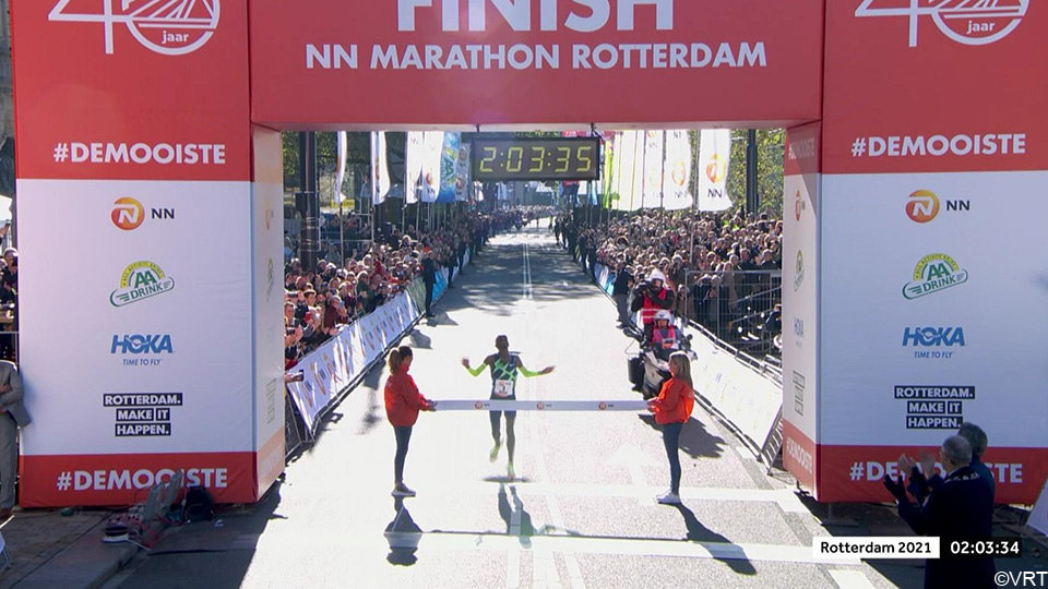 Clasbec Bashir Abdi wins the Rotterdam Marathon and breaks the European record |  Athletics