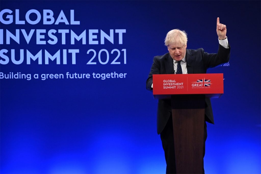 Johnson proposes a zero-emissions plan by 2050