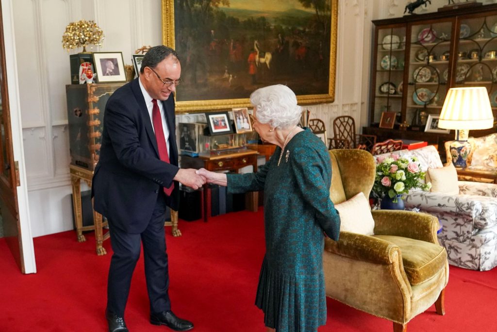 Britain's Queen Elizabeth (95) receives another official visit...