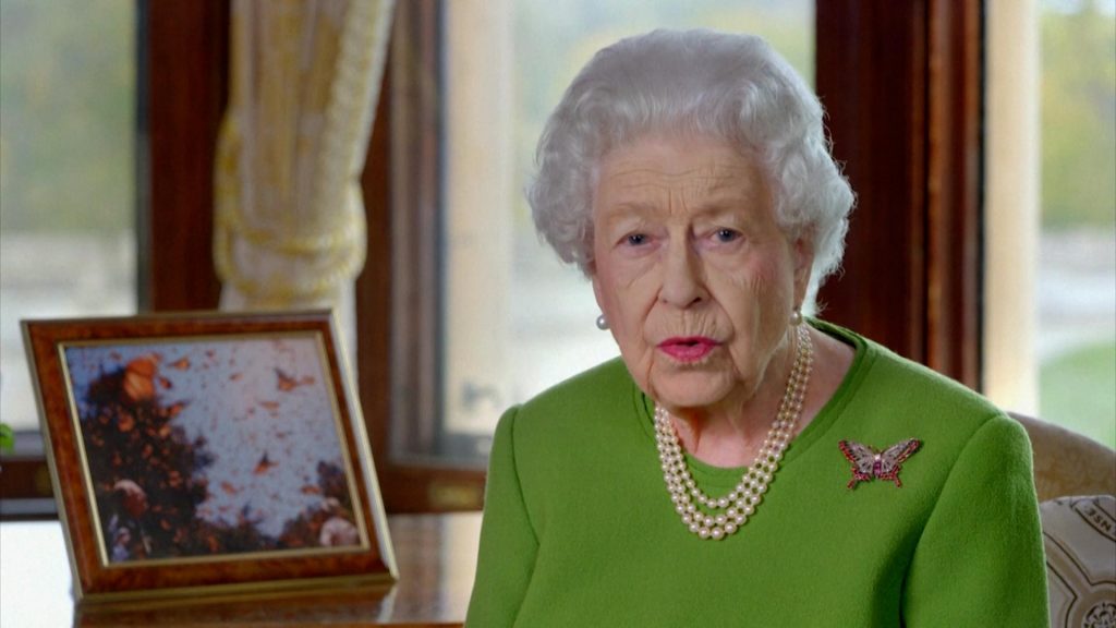 The absent queen addresses Prince Charles' climate summit