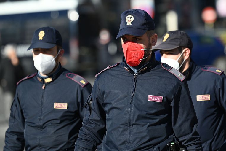 Italian police oppose pink mouth masks: 'They don't do justice to the uniform'
