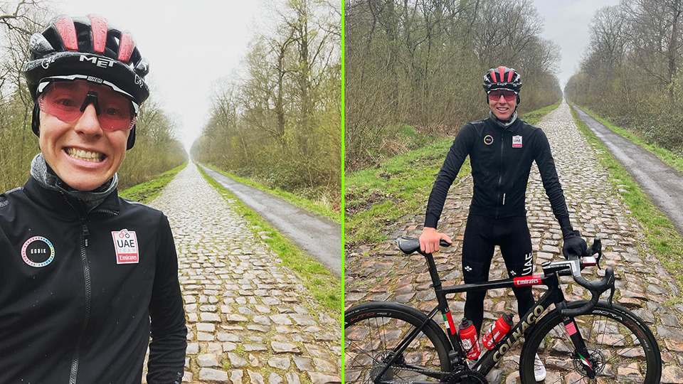 Tadej Pojakar exploring the cobbled stage of the Tour: "Harder Than Flanders Tour" |  Cycling