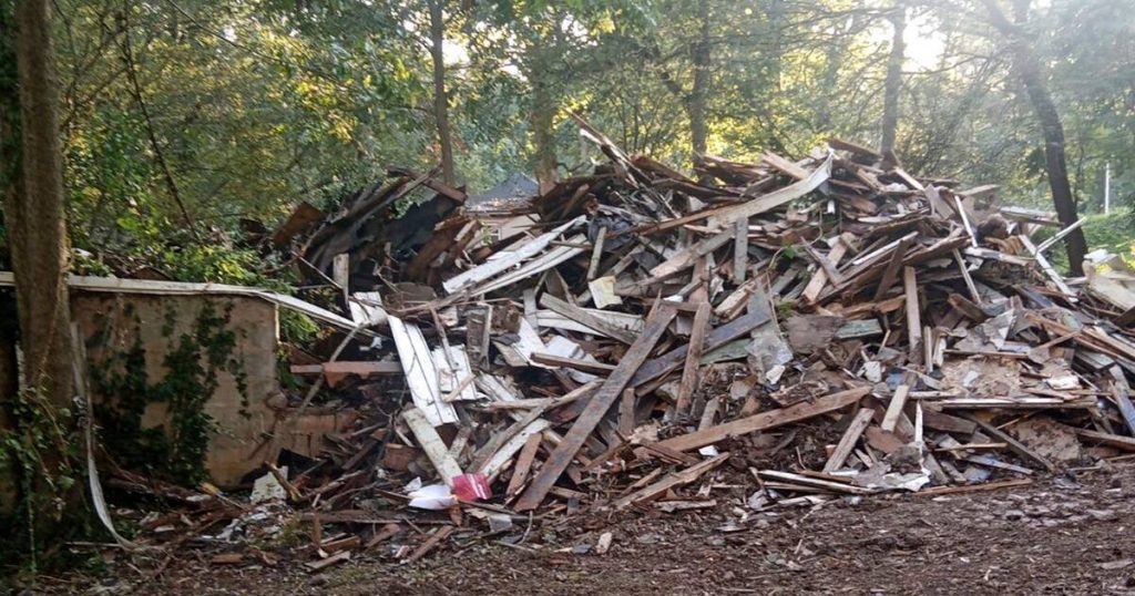 A woman returns from vacation to discover that her house has been accidentally demolished  outside