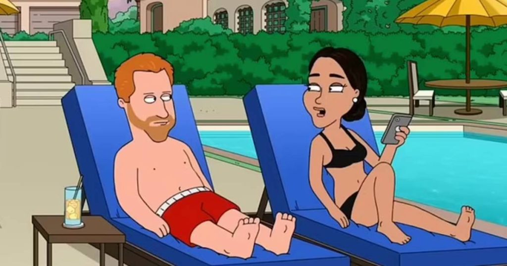 After their appearance in 'South Park': Prince Harry and Meghan Markle are now also parodied in 'Family Guy' |  television