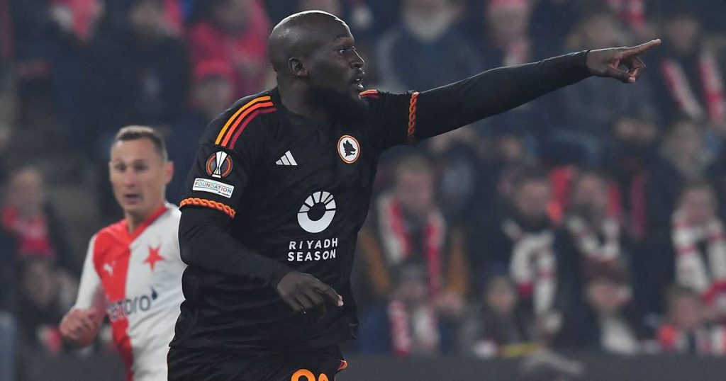 The end of the strong series: Lukaku did not score the fifteenth goal in a row, against humble Roma in Prague  European League