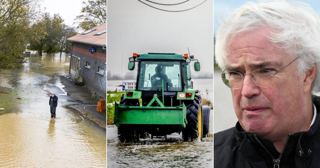 Live floods.  Governor Decalloy: “It remains to be seen whether our measures will continue” |  Floods in West and East Flanders