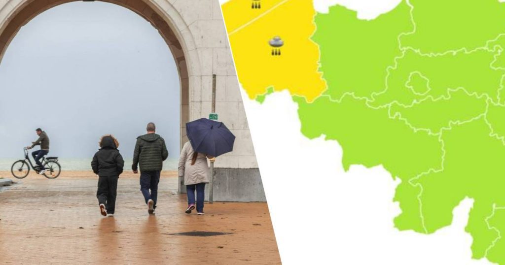 Code yellow in West Flanders due to heavy rain, helpline 1722 |  Weather News