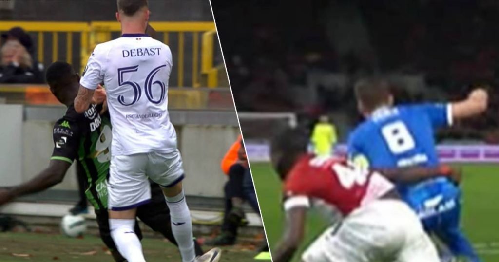 The referee cancels his VAR for the second time: this time Debast survives worse |  Jupiler Professional League