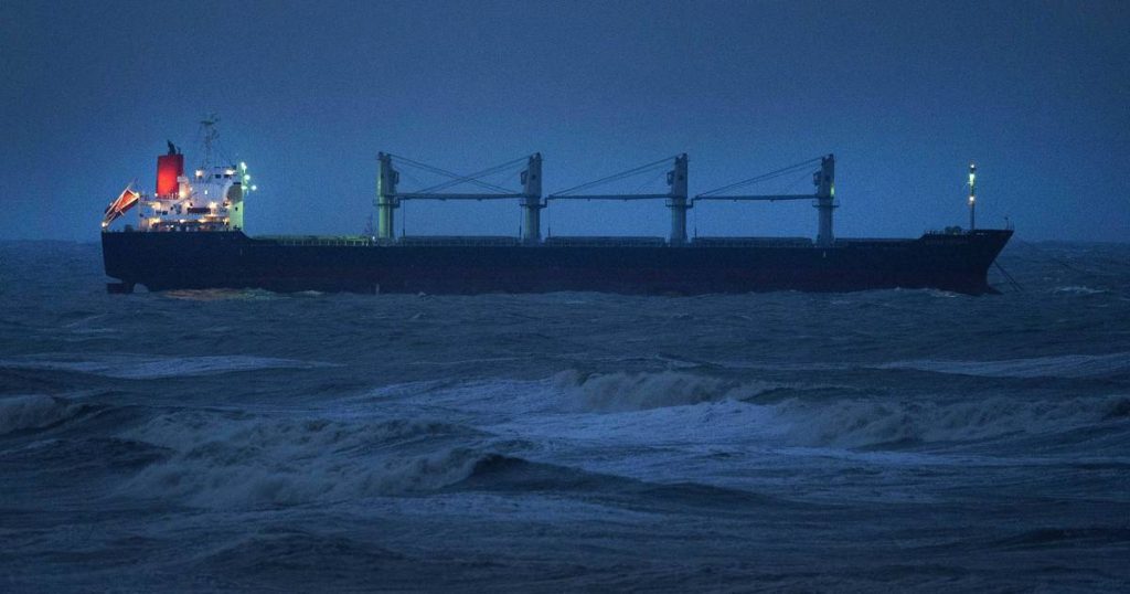 A cargo ship faces trouble off the coast of Brittany after a fire broke out on board and its crew was evacuated |  outside