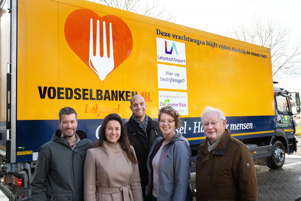 Advertising space on the Lelystad Food Bank's refrigerated vehicle