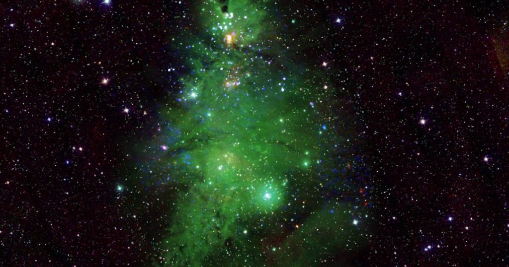 what a picture!  NASA finds a beautiful “Christmas tree cluster” sparkling in space |  Instagram VTM News