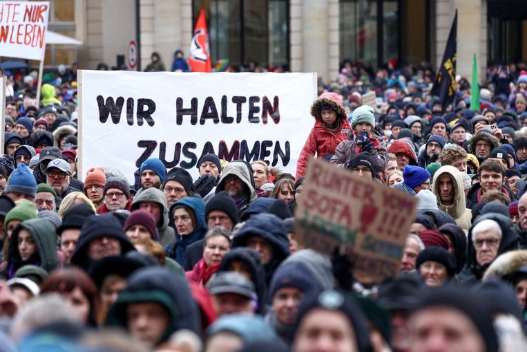 Thousands of Germans have taken to the streets after a far-right conspiracy plan was exposed