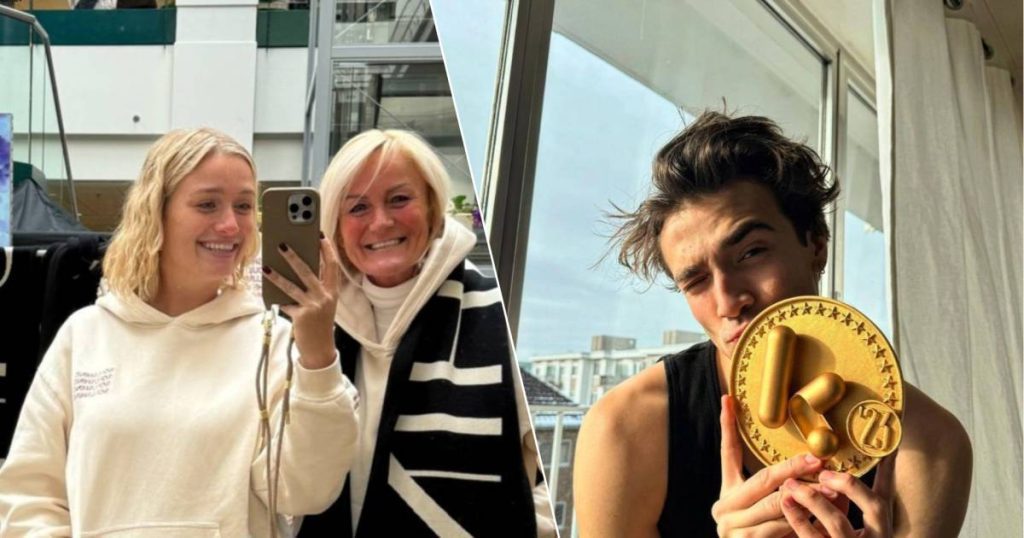 BV 24/7.  Julie Vermeer is out with her mother and Aaron Blommaert is happy to have received the Golden K|  Ltd