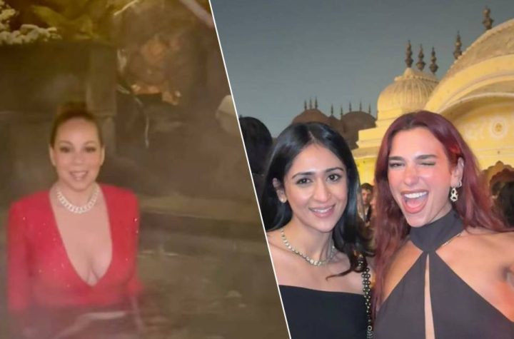 Celebrities 24/7.  Mariah Carey enjoys a swim on New Year's Eve and Dua Lipa celebrates in Jaipur |  celebrities