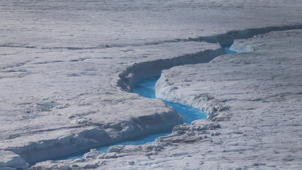 The Greenland ice sheet has lost as large an area as North Brabant in nearly forty years in climate