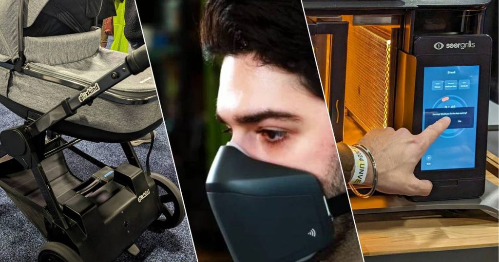 look.  A self-driving stroller, a mouth mask against spies, and the world's fastest grill: we saw these amazing gadgets at CES |  Technique
