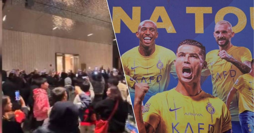 look.  Chinese fans storm Ronaldo's hotel as his injury plans are thrown into disarray  soccer