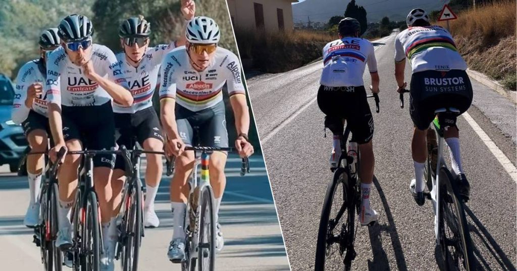 look.  First with Evenpoel, now with Pogacar: Van der Poel trains with good company again in Spain |  Cycling
