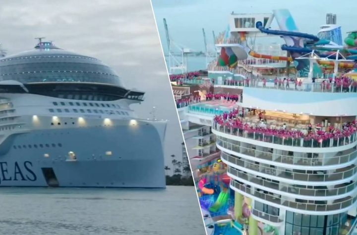 look.  With a length of 365 meters, seven swimming pools and six water slides: the largest cruise ship in the world finally enters service |  News