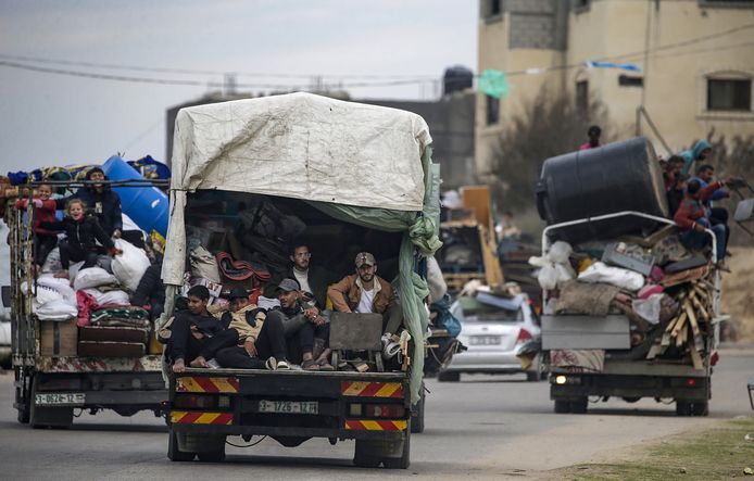 Those fleeing Rafah today. They are stuck in the occupied Gaza Strip, and Rafah is their last refuge.