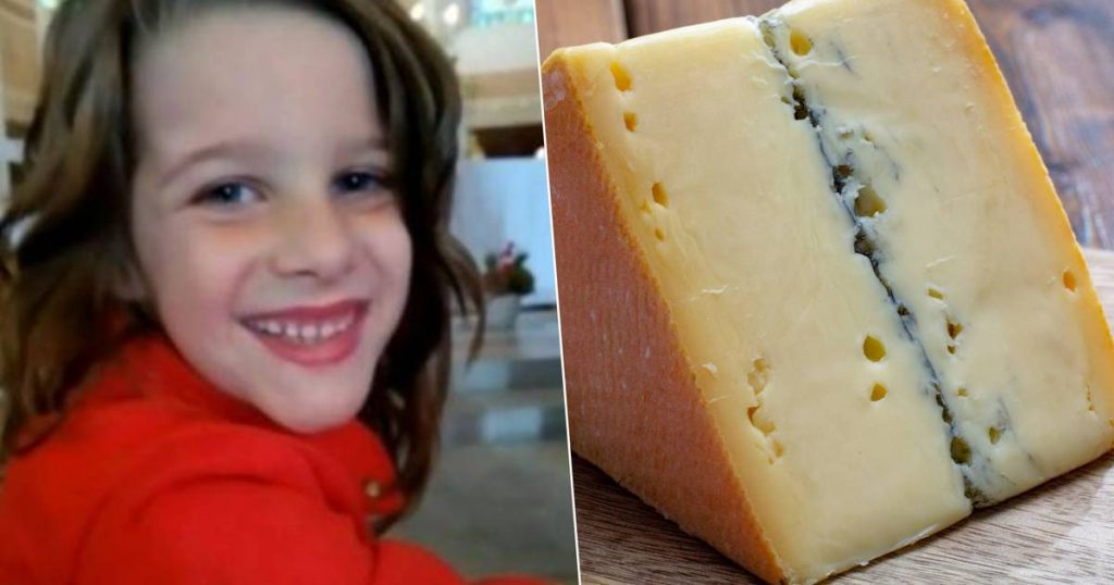 A girl (7) fights for her life after eating a piece of contaminated cheese  outside
