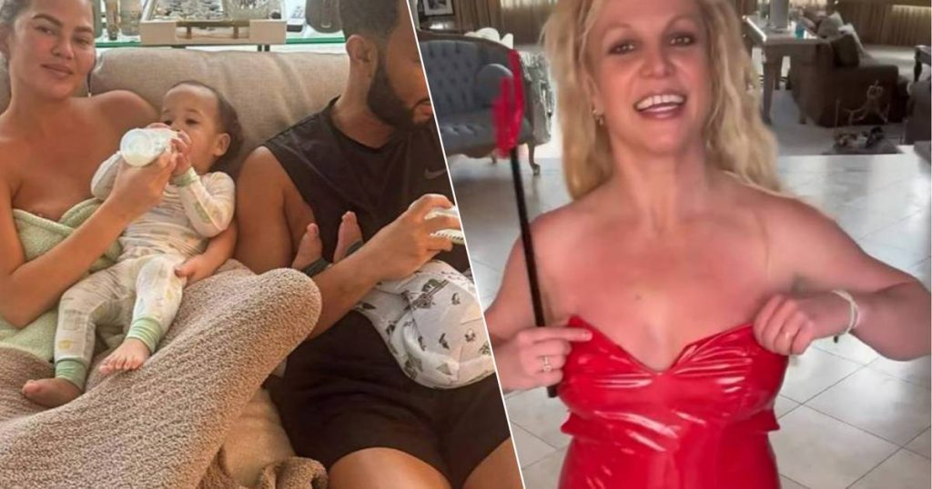 Celebrities 24/7.  Chrissy Teigen reveals herself (a little) and is Britney Spears a fan of the Red Devils?  |  celebrities