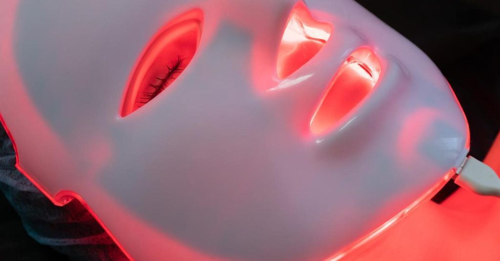 Our beautician puts on her mask and sees the light.  What do LED masks do for your skin?