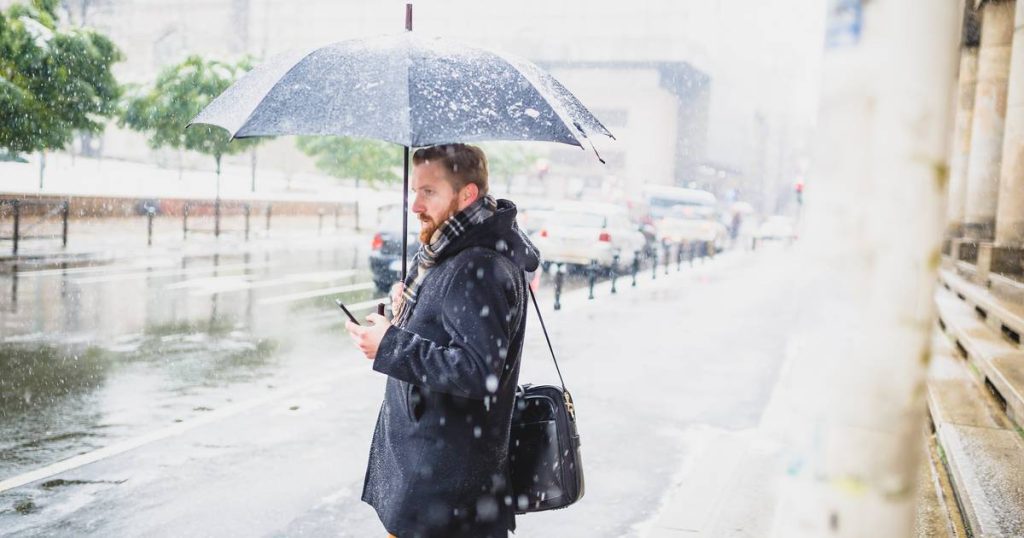 weather forecast.  Gray and wet weekend: local chance of hail and melting snow |  Weather News