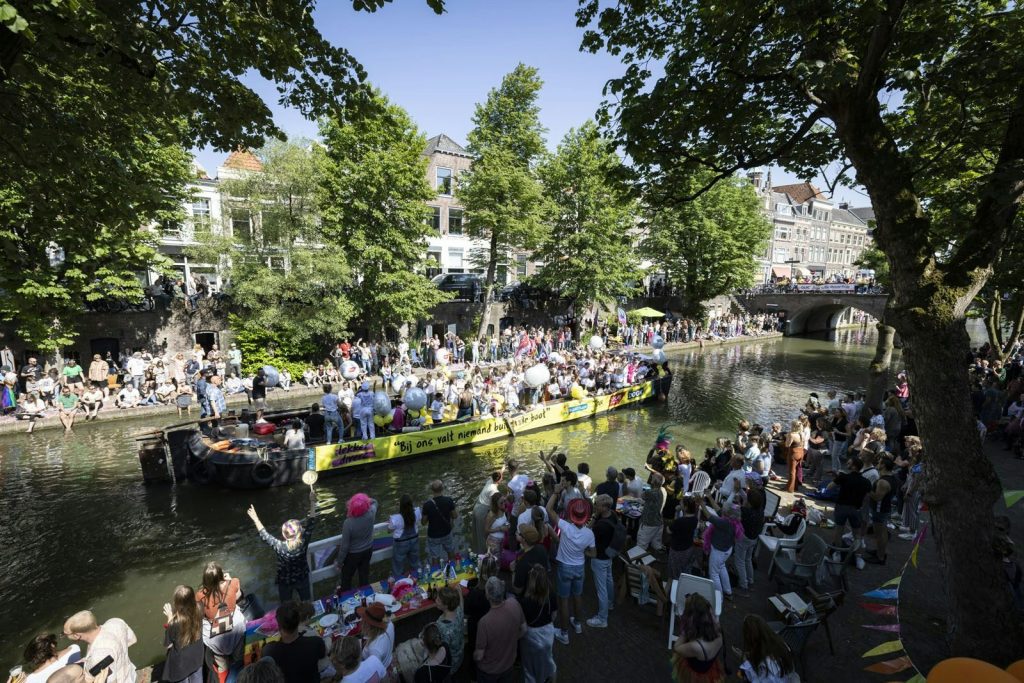Noise standards have not been raised at Utrecht Pride, but having more space also helps to hold a street party