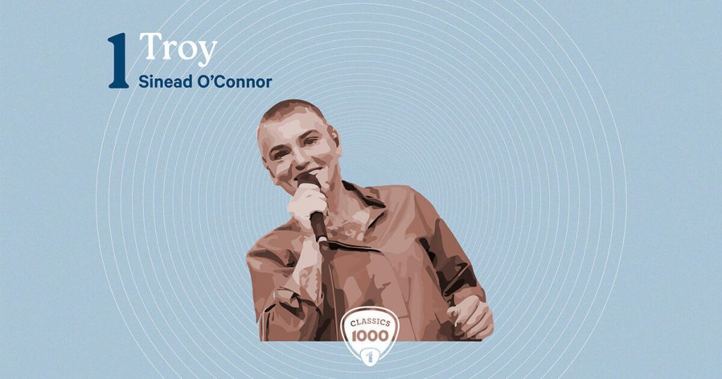 'Troy' by Sinead O'Connor is at number one on Radio 1 Classics 1000 |  is reading