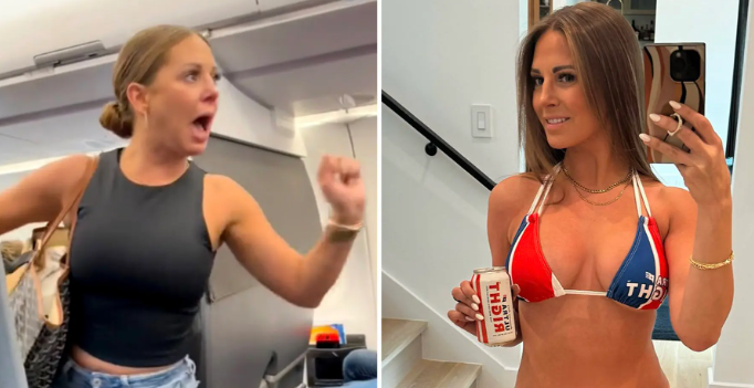 Crazy plane lady totally wakes up in provocative bikini (PHOTOS)