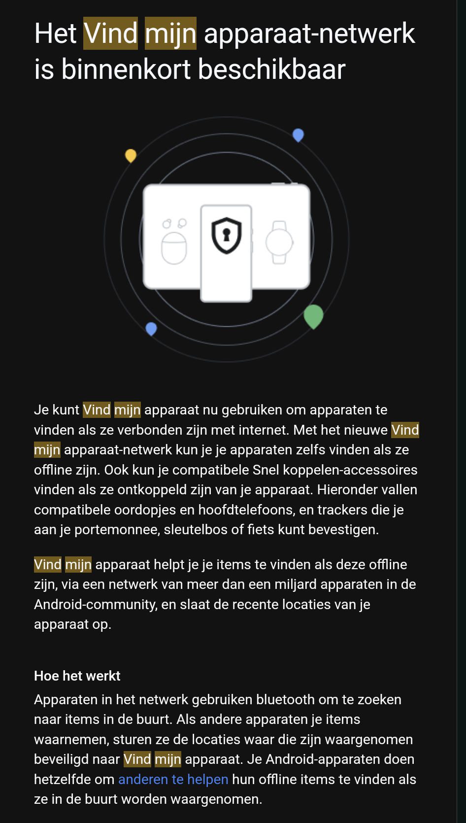 Find my device offline