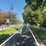 Work has begun on a new cycle track in Woluwelaan